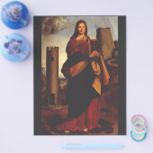 Sint Barbara door Giovanni Antonio Boltraffio Flyer (Enkel)