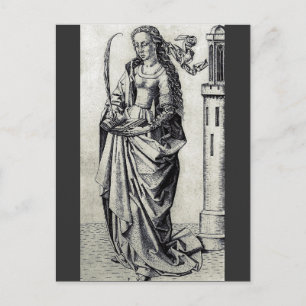 Sint Barbara en haar toren Briefkaart