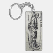 Sint Barbara en haar toren Sleutelhanger (Voorkant Links)