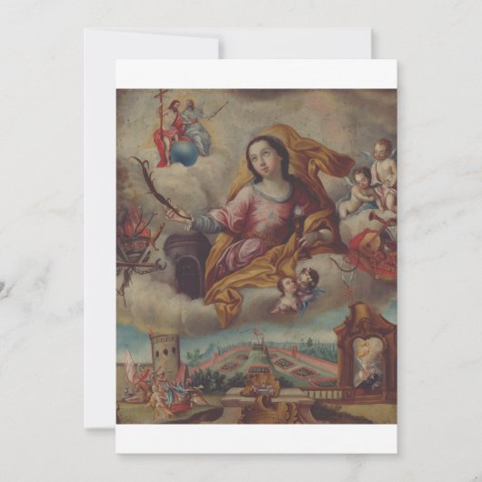 Sint Barbara Maagd en martelaar Bedankkaart (Voorkant)