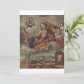 Sint Barbara Maagd en martelaar Bedankkaart (Staand voorkant)