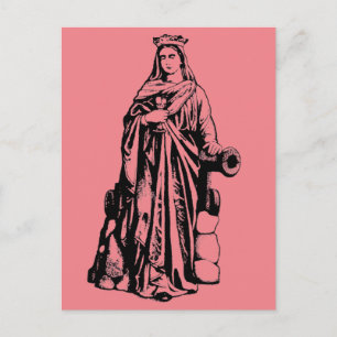 Sint Barbara Maagd en martelaar Briefkaart