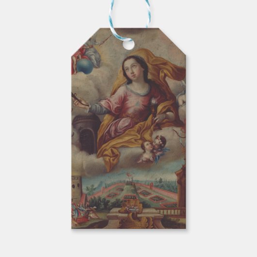 Sint Barbara Maagd en martelaar Cadeaulabel (Voorkant)