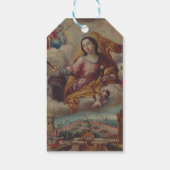 Sint Barbara Maagd en martelaar Cadeaulabel (Achterkant)