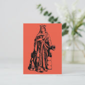 Sint Barbara Maagd en martelaar Feestdagenkaart (Staand voorkant)