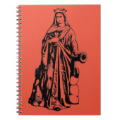 Sint Barbara Maagd en martelaar Notitieboek (Voorkant)