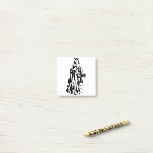 Sint Barbara Maagd en martelaar Post-it® Notes (Op bureau)