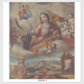 Sint Barbara Maagd en martelaar Sticker (Vel)