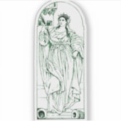 Sint Barbara Maagd en martelaar Sticker (Voorkant)