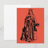 Sint Barbara Maagd en martelares (Voorkant / Achterkant)