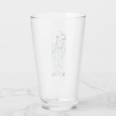Sint Barbara Maagd en martelares Glas (Achterkant)