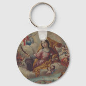 Sint Barbara maagd en martelares Sleutelhanger (Achterkant)