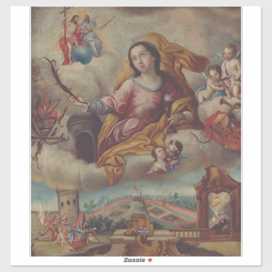 Sint Barbara maagd en martelares Sticker (Vel)