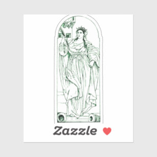 Sint Barbara Maagd en martelares Sticker