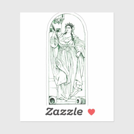 Sint Barbara Maagd en martelares Sticker (Vel)