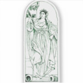 Sint Barbara Maagd en martelares Sticker (Voorkant)