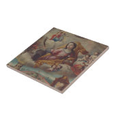 Sint Barbara maagd en martelares Tegeltje (Zijkant)