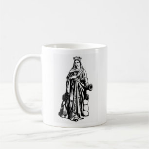 Sint Barbara met Mok van ijs en kanonkoffie
