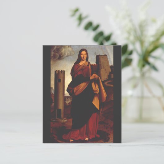 Sint Barbara van Giovanni Antonio Bolverkeer (Staand voorkant)