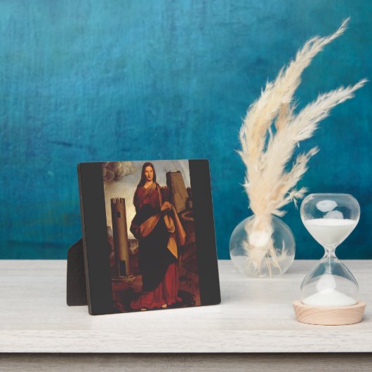 Sint Barbara van Giovanni Antonio Bolverkeer Fotoplaat (Insitu)