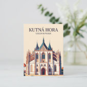 Sint-Barbarakerk Tsjechië Briefkaart (Staand voorkant)