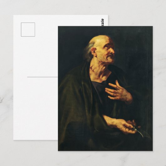 Sint Bartholomeus de apostel door Rubens Briefkaart (Voorkant / Achterkant)