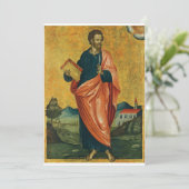 Sint-Bartholomeüs de apostel Fijne Kunst Bedankkaart (Staand voorkant)