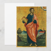 Sint-Bartholomeüs de apostel Fijne Kunst Bedankkaart (Voorkant / Achterkant)