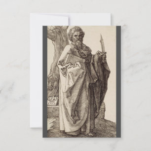 Sint-Bartholomeüs de apostel Fijne Kunst Bedankkaart