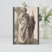 Sint-Bartholomeüs de apostel Fijne Kunst Bedankkaart (Staand voorkant)