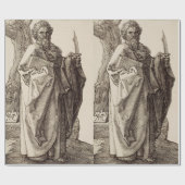 Sint-Bartholomeüs de apostel Fijne Kunst Cadeaupapier (Vlak)