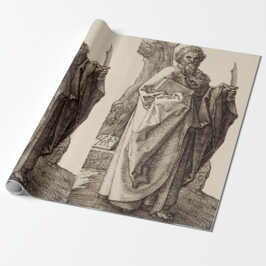 Sint-Bartholomeüs de apostel Fijne Kunst Cadeaupapier (Uitgerold)