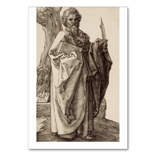 Sint-Bartholomeüs de apostel Fijne Kunst Kaart (Voorkant)