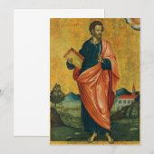 Sint-Bartholomeüs de apostel Fijne Kunst Kaart (Voorkant / Achterkant)