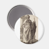 Sint-Bartholomeüs de apostel Fijne Kunst Magneet (Voorkant / Achterkant)