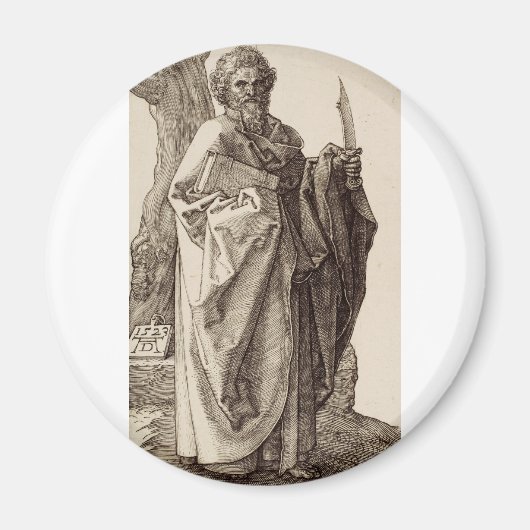 Sint-Bartholomeüs de apostel Fijne Kunst Magneet (Voorkant)