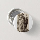 Sint-Bartholomeüs de apostel Fijne Kunst Ronde Button 3,2 Cm (Voorkant /achterkant)