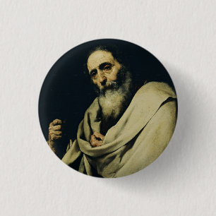 Sint-Bartholomeüs de apostel Fijne Kunst Ronde Button 3,2 Cm