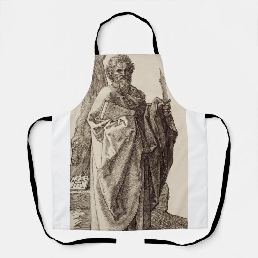 Sint-Bartholomeüs de apostel Fijne Kunst Schort (Voorkant)