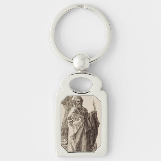 Sint-Bartholomeüs de apostel Fijne Kunst Sleutelhanger (Voorkant)