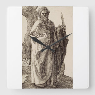 Sint-Bartholomeüs de apostel Fijne Kunst Vierkante Klok