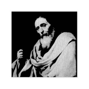 Sint Bartholomeus de Apostel Fijne Kunst Zelfinktende Stempel