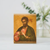 Sint-Bartholomeus de Apostel Icoon Briefkaart (Staand voorkant)