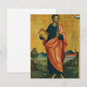 Sint Bartholomeus de apostel orthodoxe icoon (Voorkant / Achterkant)