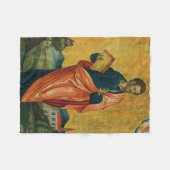 Sint Bartholomeus de apostel orthodoxe icoon Fleece Deken (Voorkant (Horizontaal))