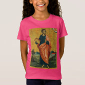 Sint Bartholomeus de apostel orthodoxe icoon T-shirt (Voorkant)