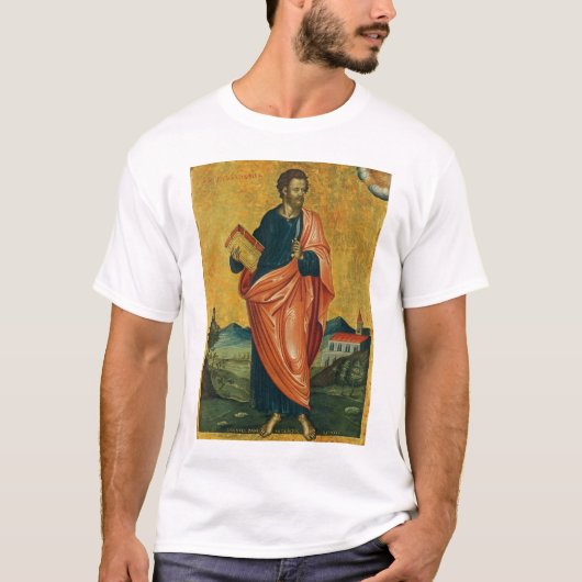 Sint Bartholomeus de apostel orthodoxe icoon T-shirt (Voorkant)