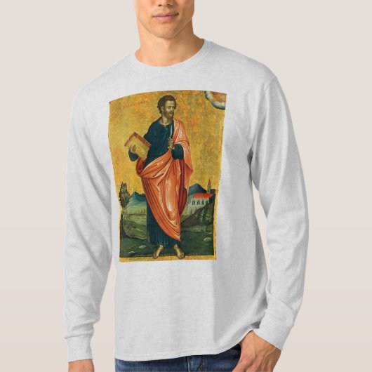 Sint Bartholomeus de apostel orthodoxe icoon T-shirt (Voorkant)