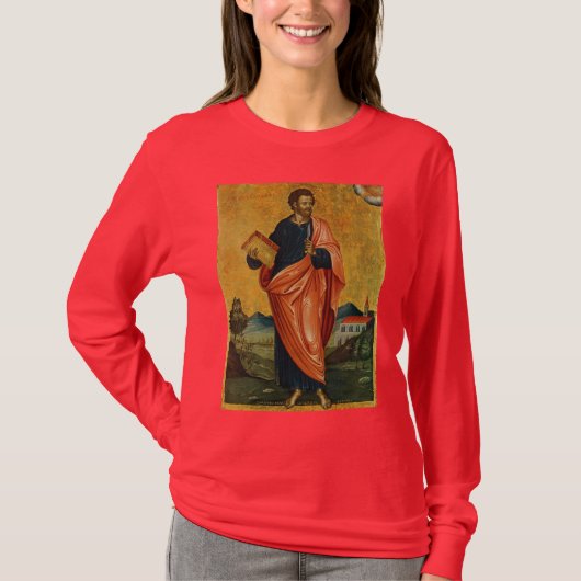 Sint Bartholomeus de apostel orthodoxe icoon T-shirt (Voorkant)