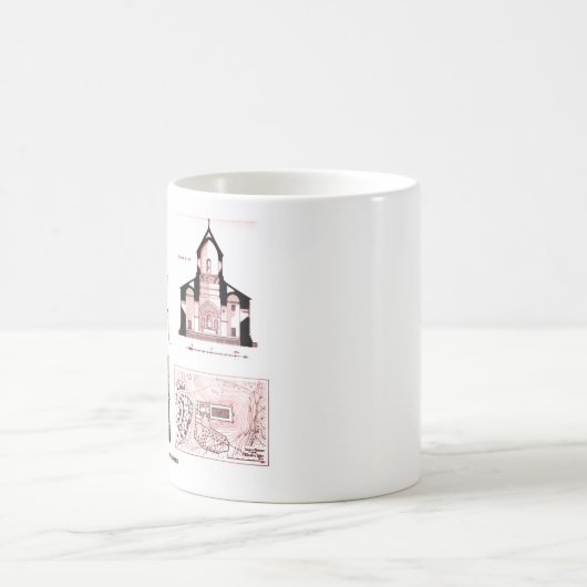 Sint-Bartholomew klooster, verdieping en dwars pla Koffiemok (Center)